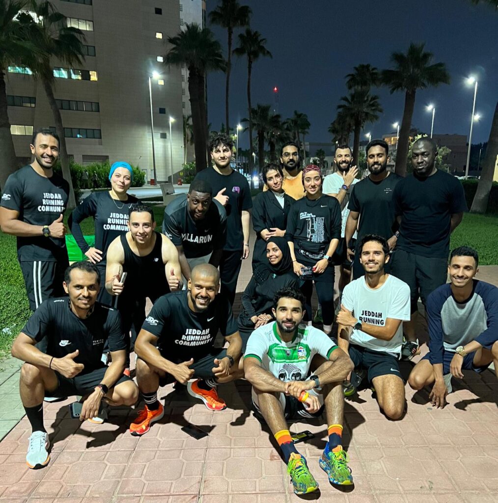 Running Clubs in Saudi Arabia posting for a post run photo