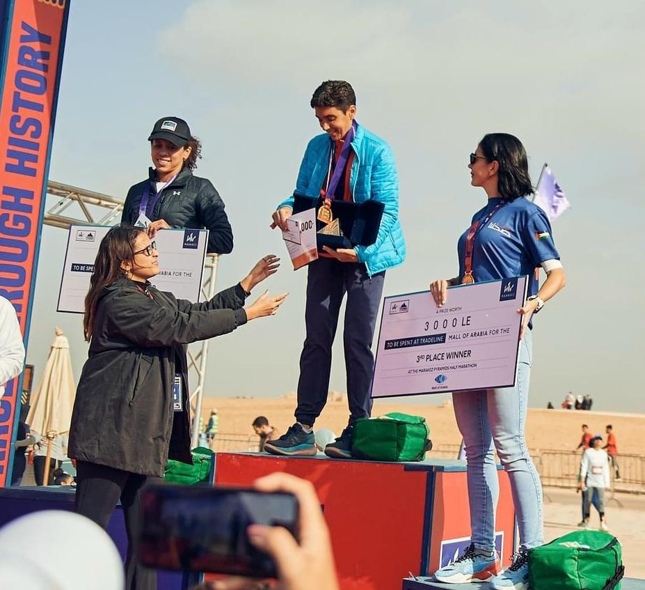 female winners of marakez pyramids half marathon