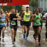 Participants competing in the Beirut Marathon