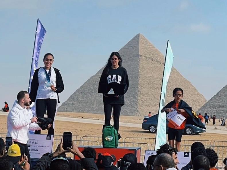 marakez pyramids half marathon female winners for 10km race