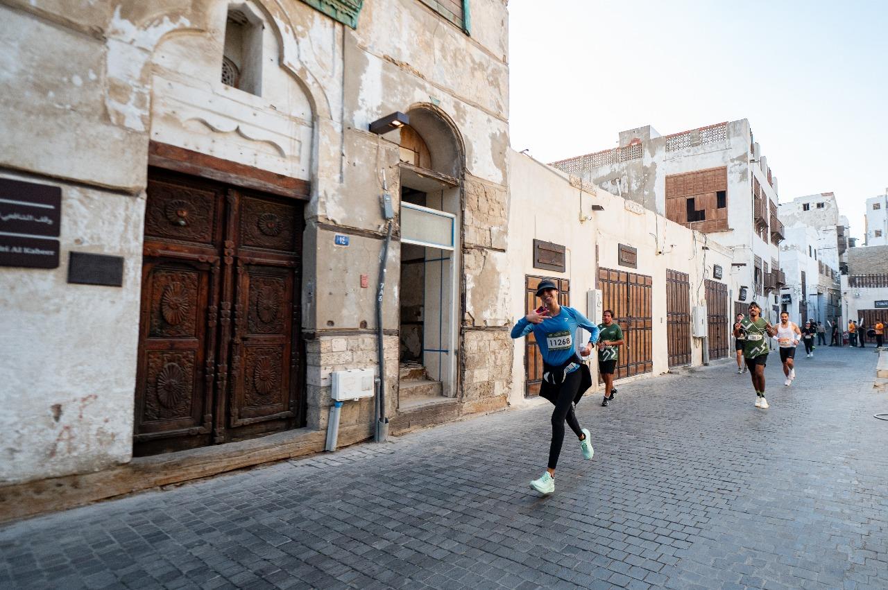 People running at the Jeddah Historic Half Marathon