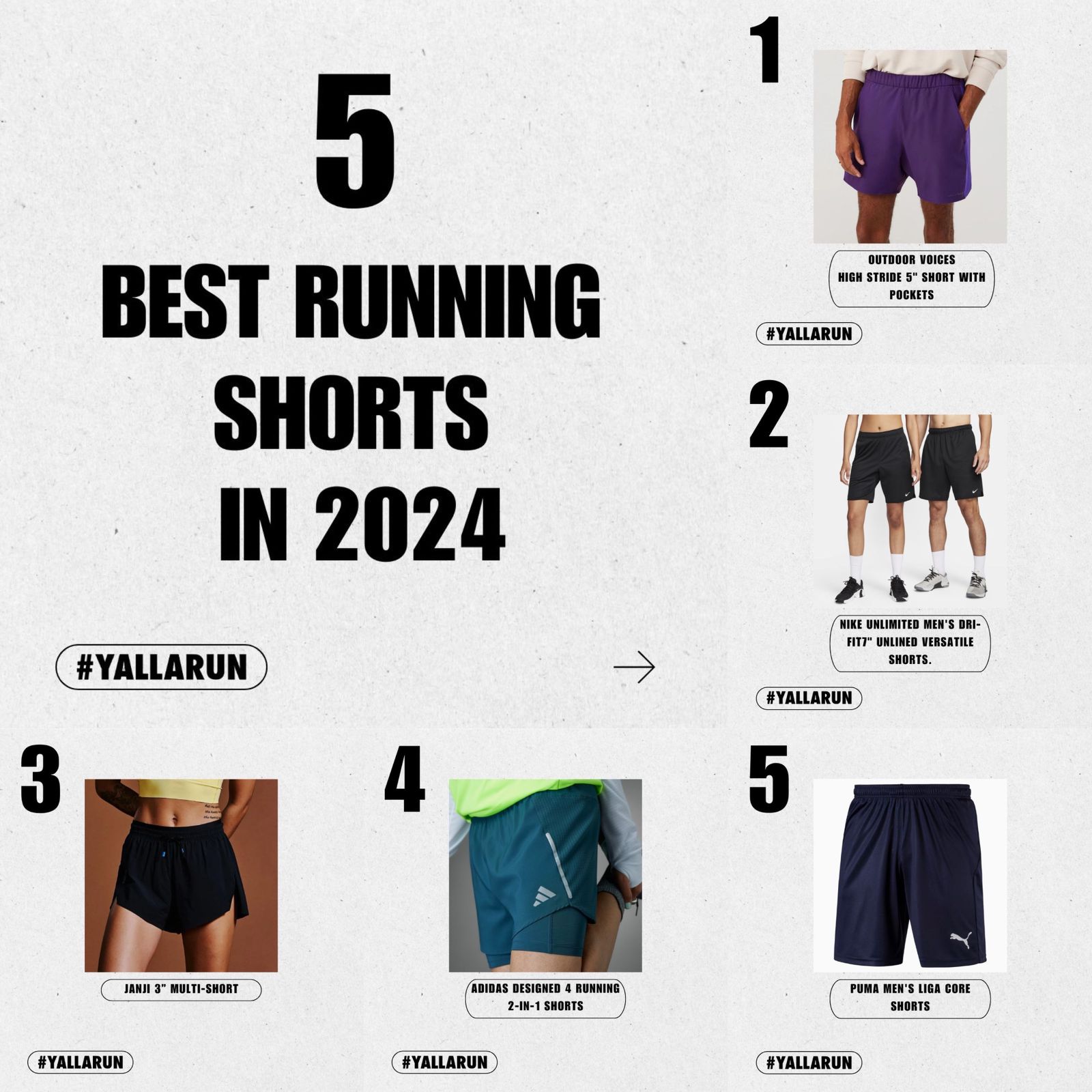 5 Best Running Shorts in 2024 YALLARUN