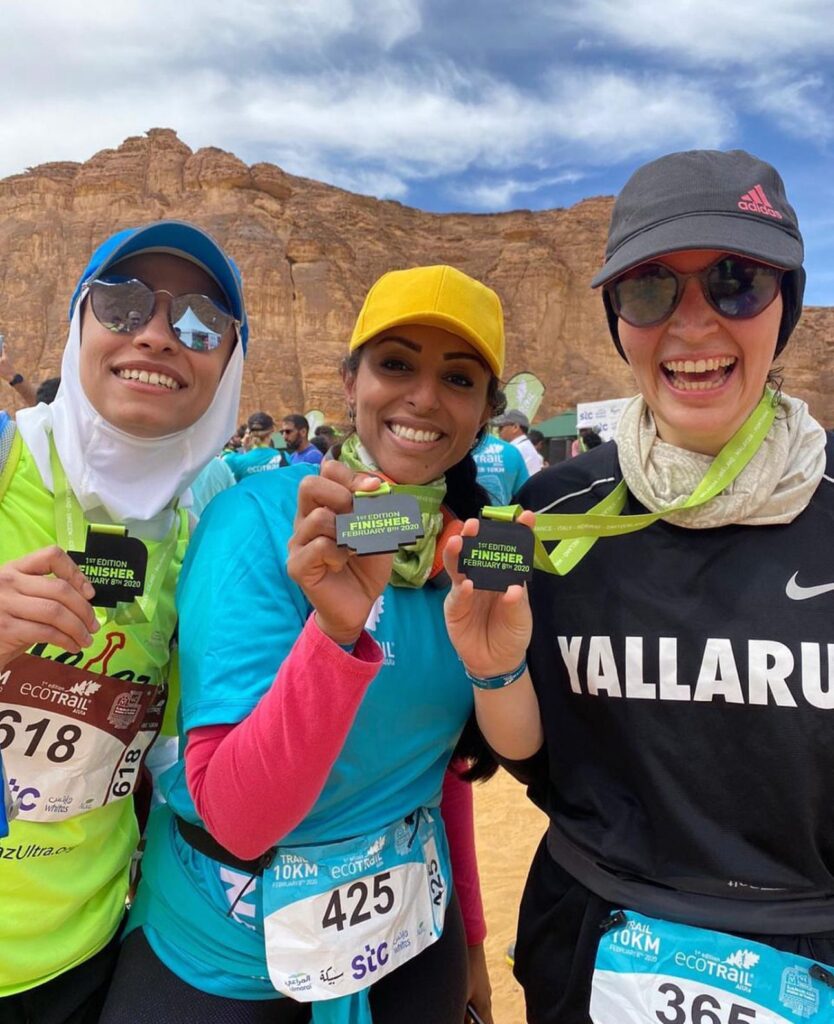 A picture of the JRC-ers Finishers in Al Ulah 