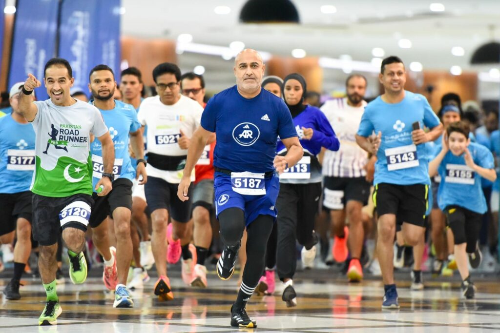 People Running in the Al Ain Summer Run