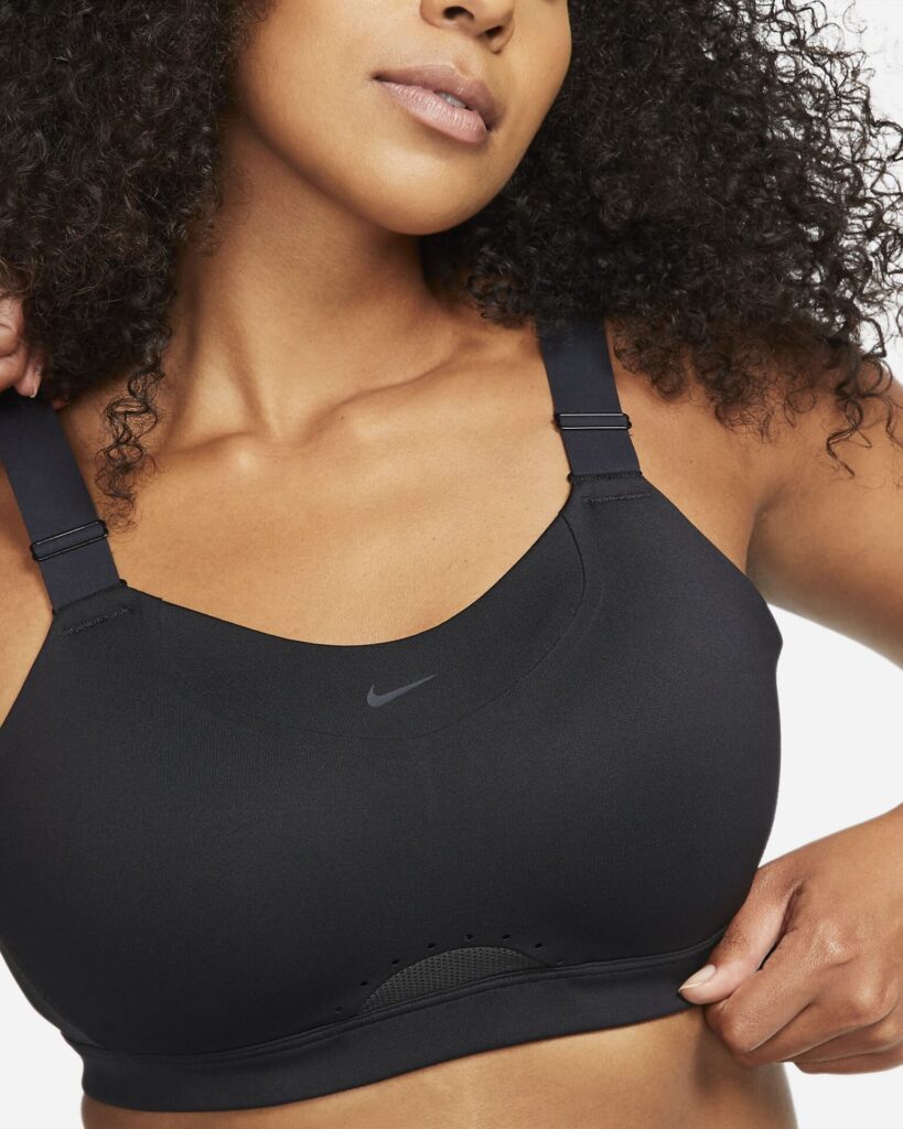 A close up of the Nike Alpha Bra.