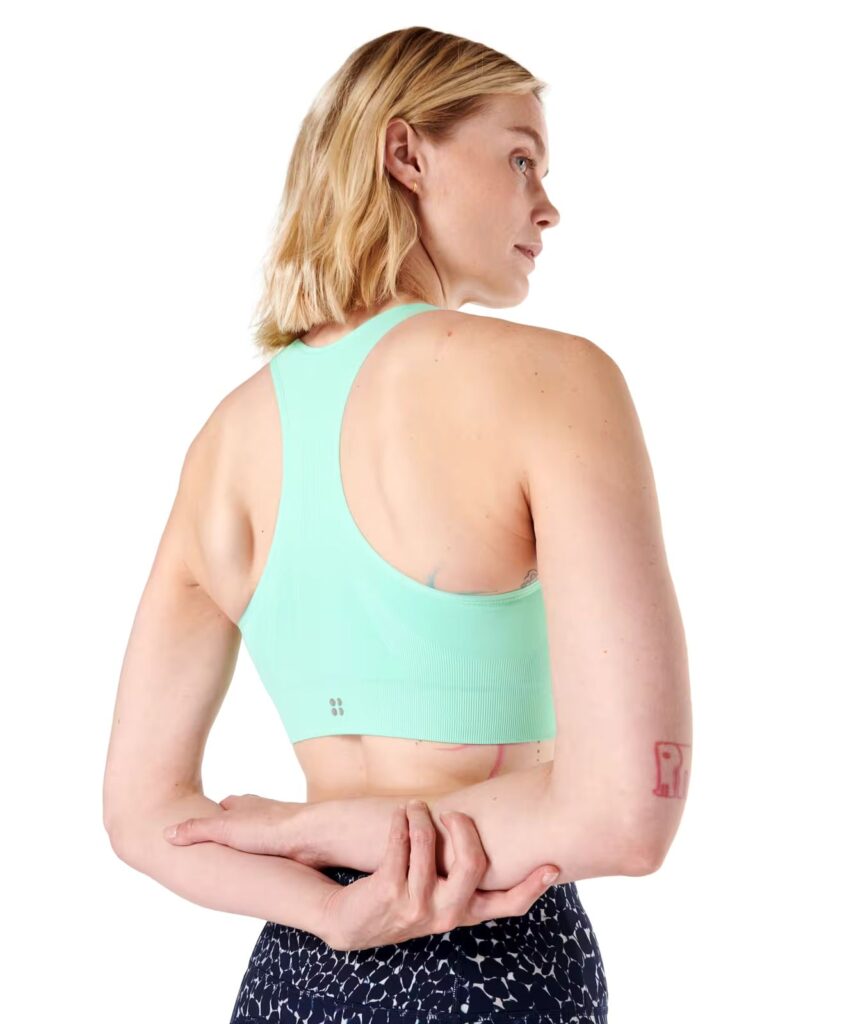 The back of the Sweaty Betty Stamina Seamless Sports Bra