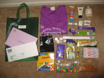 A Runner Girls Bag for her First Marathon