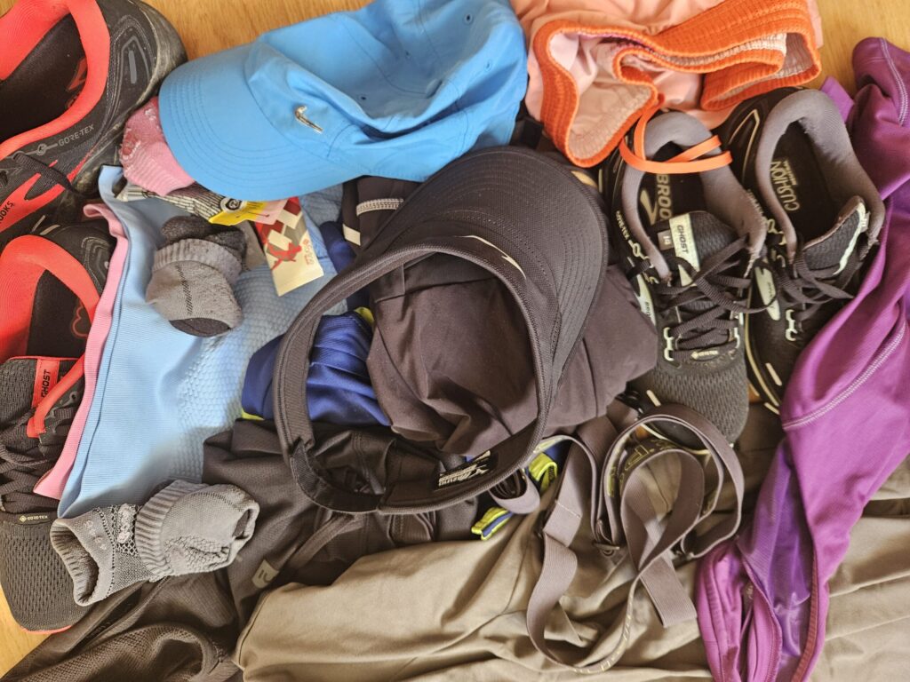 Example of summer gear for running heat